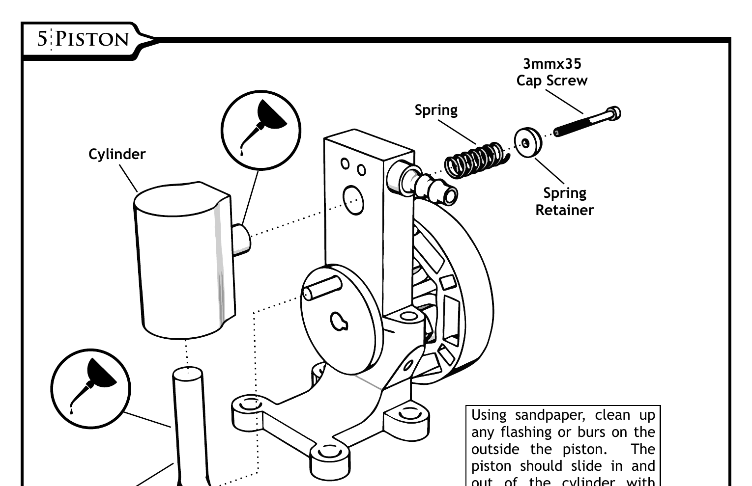 تصویر مرحله نصب پیستون